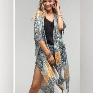 Elegant Multicolor Women's Kimono